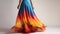 Exquisite Colorful Striped Maxi Dress For Women