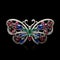 Exquisite Craftsmanship: Dusan Djukaric\\\'s Stunning Butterfly With Red, Blue, And Green Stones
