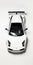 Exquisite Craftsmanship And Minimalist Sensitivity: A Vibrant Top View Of A White Sports Car