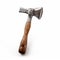 Exquisite Craftsmanship: Wooden Axe With Detailed Crosshatching