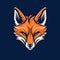 Exquisite Fox Icon: Orange Vector Illustration In Dan Mumford Style