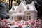 Exquisite Gingerbread House with Intricate Icing Decorations