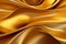 Exquisite Gold fabric satin background. Generate Ai