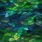 Exquisite green and blue glass mosaic background with vibrant colors (tiled)