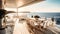 An exquisite image of an elegant seaside terrace,