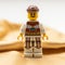 Exquisite Lego Minifigure In Gold Turban With Romanesque Clothing Detail