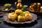 Exquisite Oriental Arabic Desserts. Sweet desert.