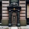 Exquisite Ornate Vintage Building Entrance. Generative AI