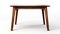 Exquisite Precisionist Style Wooden Table With Single Leg