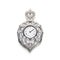 Exquisite Silver And Diamond Pocket Watch With Halo Design