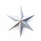 Exquisite Silver Star On White Background: Nautical Precision In Uhd