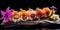 Exquisite Sushi Presentation - Culinary Artistry - Zen Elegance - Japanese Perfection