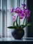 Exquisite Tropical Pink Phalaenopsis Orchid: Stunning Home Interior Decor.