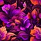 Exquisite and vibrant floral seamless pattern with a stunning array of captivating colors