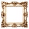 Exquisite vintage frame a versatile canvas for your creative vision, isolated on white with clipping mask