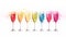 An exquisite watercolor painting illustrating champagne glasses filling with colored Sparkling drink on white canvas, evoking a