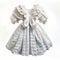 Exquisite White Ruffled Dress: Spanish School Style With Intricate Craftsmanship