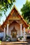 Exquisitely adorned exterior of Wat Pho, a Thai Temple in Bangkok, Thailand