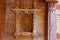 Exquisitely detailed motif in a niche on the side wall . Adalaj Stepwell, Ahmedabad, Gujarat