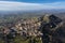 extended panoramic aerial view of the city of assisi