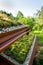 Extensive green living sod roof covered with vegetation mostly tasteless stonecrop seen, sunny day