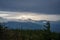 Extensive mountain panorama in the Karkonosze Mountains