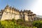 Exterior of the Adinatha temple a Jain temple in Ranakpur, Rajasthan, India