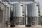 Exterior of Agricultural Silo building with storage tanks.