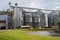 Exterior of Agricultural Silo building with storage tanks.