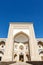 Exterior of the Allakuli Khan Madrassah in Khiva, Uzbekistan