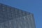 Exterior aluminium fixed louver system as building facade Manchester England