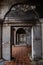 Exterior of an ancient entrance at Phat Diem Vietnamese Catholic Church Cathedral, Northern Vietnam