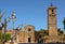 Exterior of an ancient Romanesque church in Rocca San Giovanni