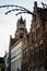 Exterior architecture of buildings in the streets of Bruges