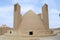 Exterior of the badgir (wind catching tower) in Yazd, Iran.