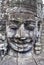 Exterior of the Bayon temple with gargantuan faces, Angkor Thom, Angkor, Cambodia