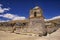 Exterior of the beautiful Parinacota village church, Putre, Chile.