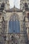 Exterior building of York Minster, the historic cathedral built in English gothic style located in City of York, England, UK