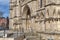 Exterior building of York Minster, the historic cathedral built in English gothic style located in City of York, England, UK