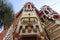 Exterior of Casa Vicens house, by architect Antoni Gaudi, in Barcelona, Spain