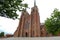 Exterior of the cathedral of Roskilde in Denmark