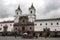 The exterior of the Church and Monastery of St Francis in Quito in Ecuador.