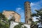 Exterior of the Church of Saint Apollinare Nuovo in Ravenna, Italy.