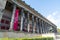 Exterior colonnade of historic Altes Museum on Museum Island i