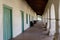 Exterior corridor of old San Juan Bautista Mission