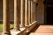 Exterior courtyard of Basilica De Sante Croce