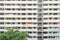 Exterior dense of HDB apartment complex in Singapore