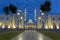 The exterior design and an amazing artistic islamic architecture of mosque