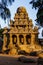 Exterior of the Dharmaraja Ratha, one of the Pancha Rathas Five Rathas of Mamallapuram, in India