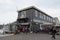 Exterior of Dockside Cafe in Wellington harbour docks, New Zealand